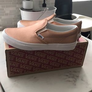 Rose gold vans brand new never worn